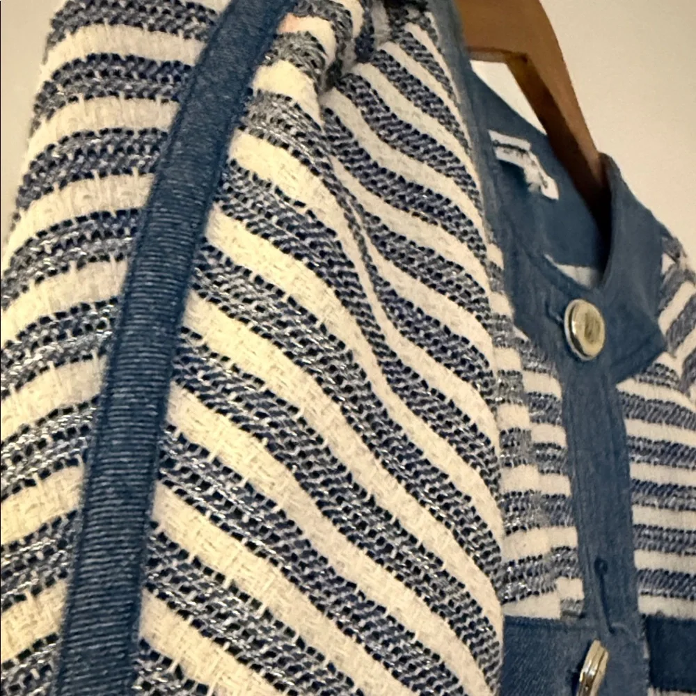 Veronica Beard Stripe Tweed Blazer - Picture 7 of 7